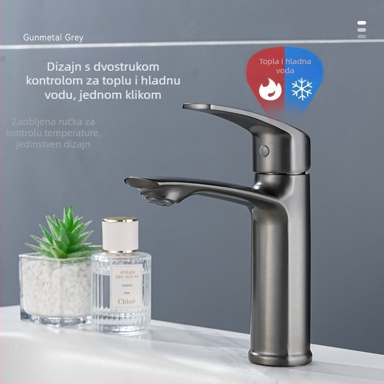 Kupaonska miješalica za umivaonik – bakrena legura, model 9832, keramički disk ventila, promjer sjedalice ventila 32 mm