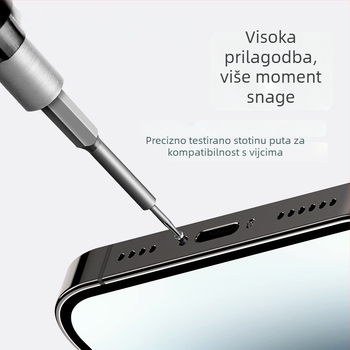 Set preciznih odvijača za mobitele, računala i notebooke — profesionalni alati za popravak i demontažu, uklanjanje prašine