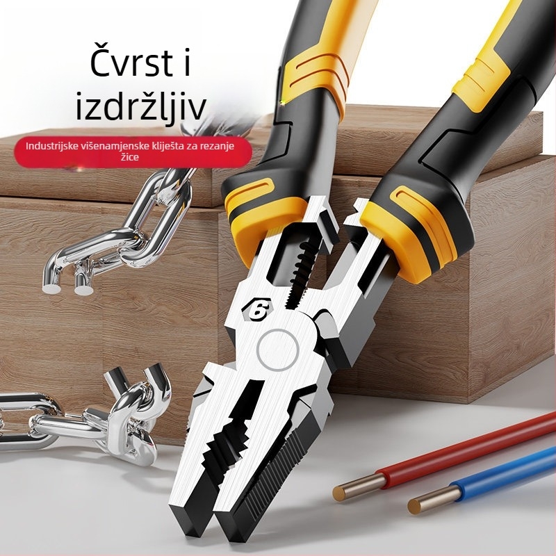 Tiger Pliers – Profesionalne elektrikarske kliješta, višenamjenski dijagonalni kliješta za žice, s oštrim vrhom