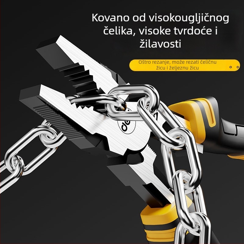 Tiger Pliers – Profesionalne elektrikarske kliješta, višenamjenski dijagonalni kliješta za žice, s oštrim vrhom