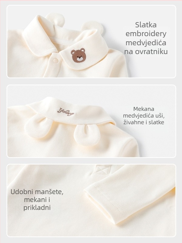 Dječji dugi rukav pulover od 95% pamuka, unisex, uzrast 3–8 godina, cijelu godinu