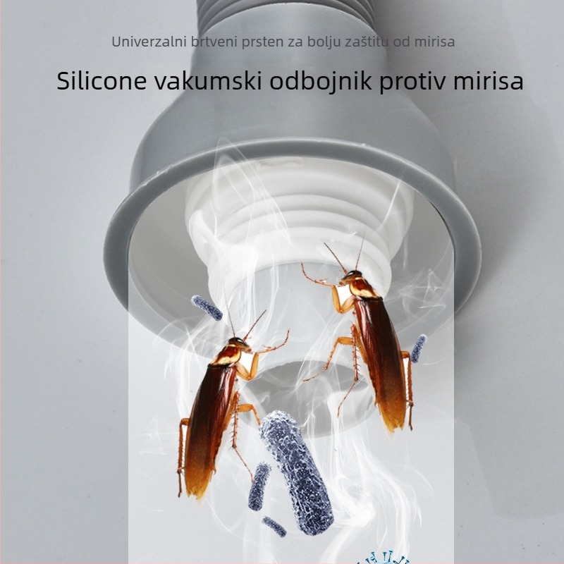 Odtok za umivaonik s cijevi, PVC, S-oblik, preklopna kapica, moderan stil