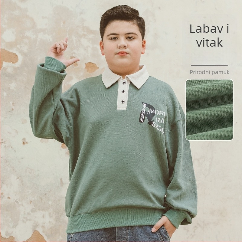Polo majica jednofarbna; poliester 59,5% pamuk 40,5%; za dječake od 8 godina; jesen 2025.