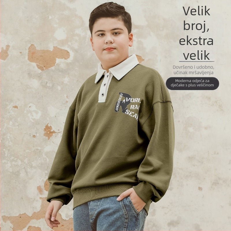 Polo majica jednofarbna; poliester 59,5% pamuk 40,5%; za dječake od 8 godina; jesen 2025.