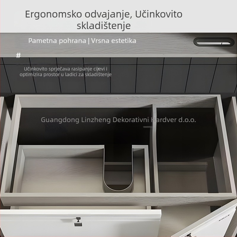 U-oblika brtvilo za odvodnjavanje za ormarić i kupaonicu — ABS, model 627, specifikacije 627/262, stil Moderno jednostavno, Lindai