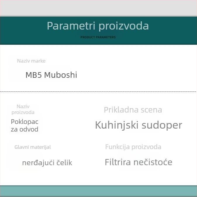 Poklopac odvoda za umivaonik od nehrđajućeg čelika, starinski dizajn odvoda, kuhinjski dodatak, novi kineski stil