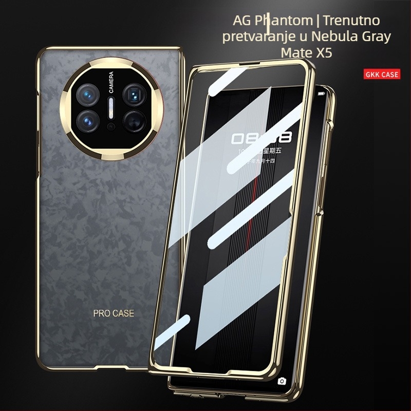 GKK zaštitna maska Huawei MateX5/MateX3 — PC materijal, AG mat završna obrada, elektroplating, zaštita od pada