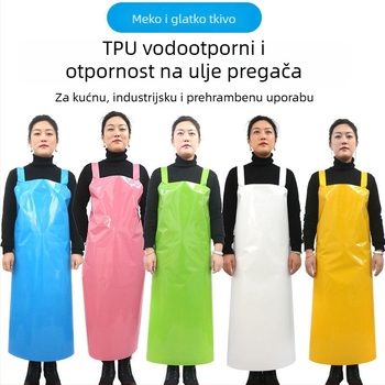 Pregača bez rukava od TPU-a, otporna na masnoće, vodootporna, otporna na kiseline i baze, mekana