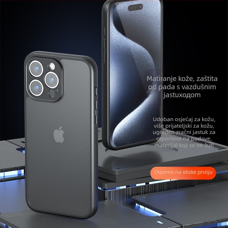 Kućište za iPhone SE4 i iPhone 15 – mat kožna tekstura, TPU materijal, otporno na udarce, otporno na habanje, otporno na otiske prstiju