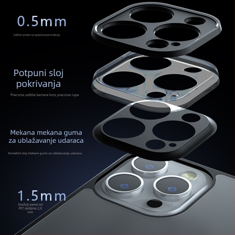 Kućište za iPhone SE4 i iPhone 15 – mat kožna tekstura, TPU materijal, otporno na udarce, otporno na habanje, otporno na otiske prstiju