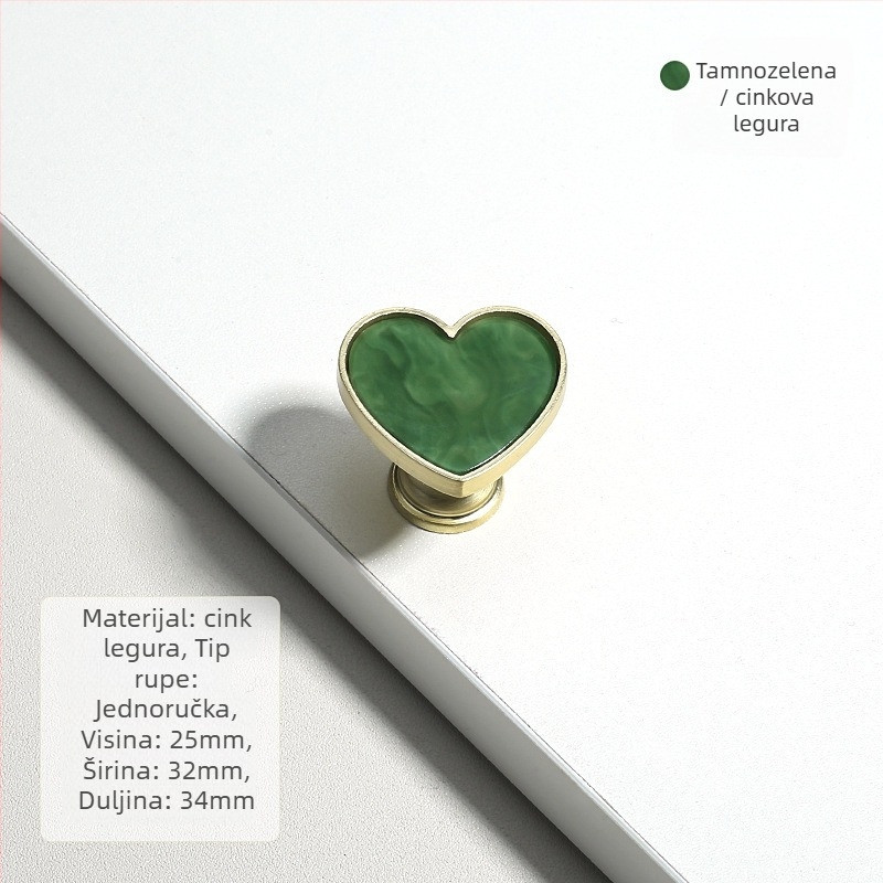 Ručka za ladicu, cinkova legura, sfernog oblika, postavljanje na površinu, moderni minimalistički stil, model 1115