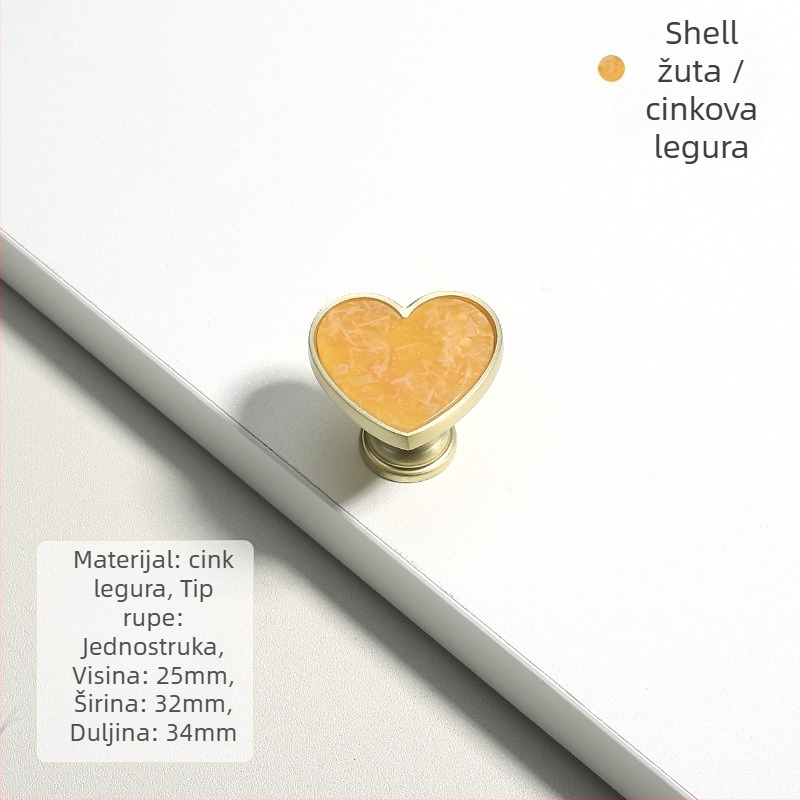 Ručka za ladicu, cinkova legura, sfernog oblika, postavljanje na površinu, moderni minimalistički stil, model 1115