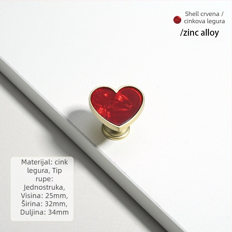 Ručka za ladicu, cinkova legura, sfernog oblika, postavljanje na površinu, moderni minimalistički stil, model 1115