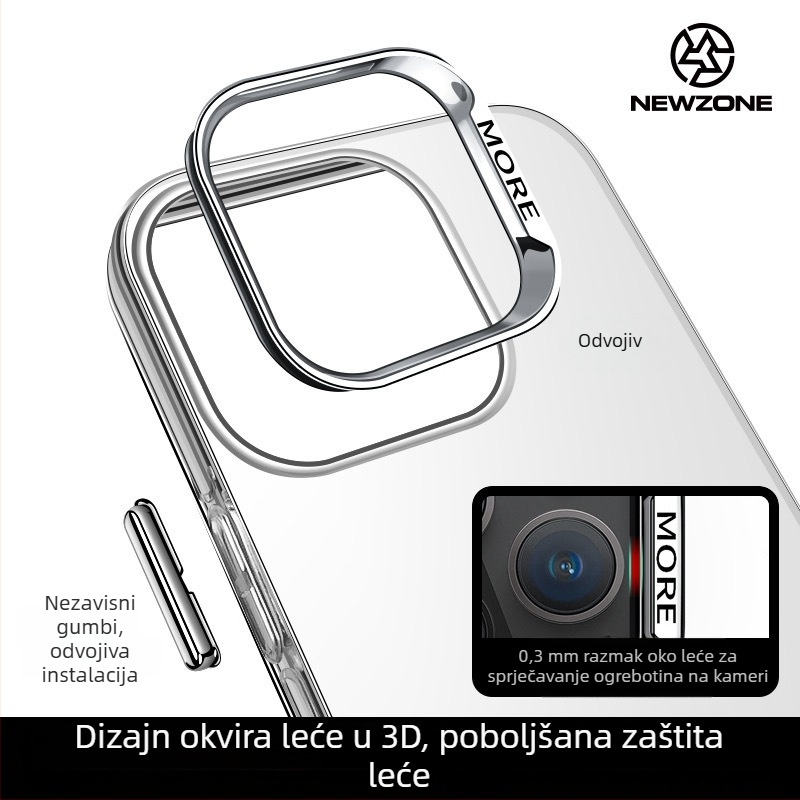 Etui za iPhone 14 Pro Max, tvrdi kućište, akril, oslikani dizajn javorovog lista i jabuke, zaštita od pada