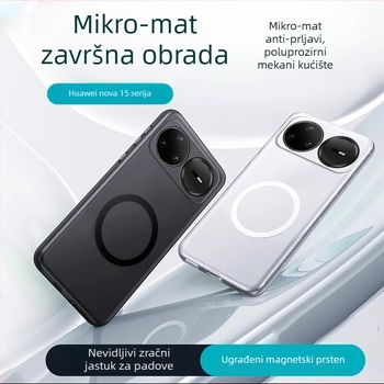 TPU futrola za Huawei nova15 Pro, mat završna tekstura s teksturom pijeska, magnetsko držanje i zaštita od pada