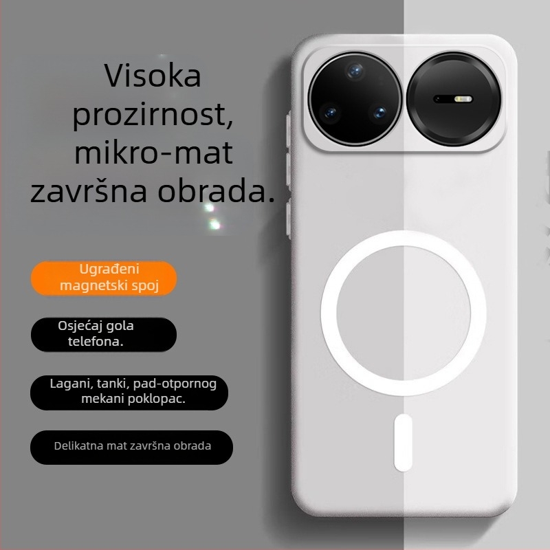 TPU futrola za Huawei nova15 Pro, mat završna tekstura s teksturom pijeska, magnetsko držanje i zaštita od pada