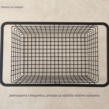 Željezni stalak za odvod u sudoperu za pranje povrća, model 340-440, moderan stil