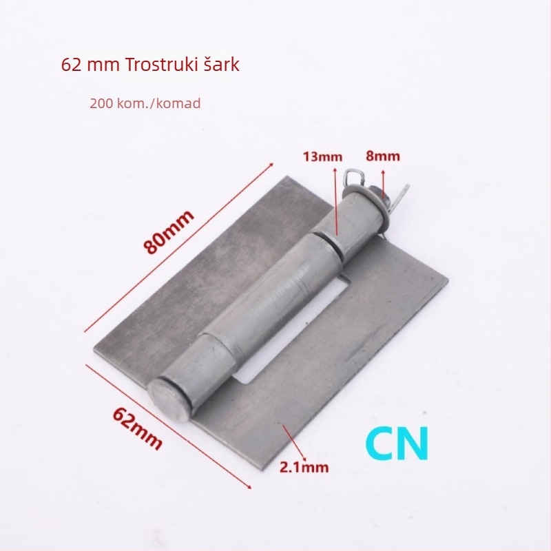 Zavareni šarniri za vrata ormarića, od željeza, model 03, površina s uljem i antikorozijskim premazom, moderan minimalistički stil