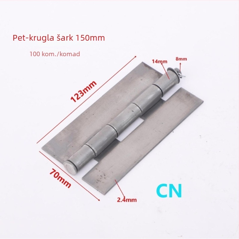 Zavareni šarniri za vrata ormarića, od željeza, model 03, površina s uljem i antikorozijskim premazom, moderan minimalistički stil