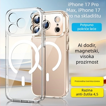 Kućište za iPhone 17 Pro Max s dvostrukim magnetskim dizajnom, zaštita kamere, TPU+PC konstrukcija, injekcijsko oblikovanje, otpornost na pad