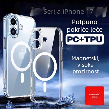 Kućište za iPhone 17 Pro Max s dvostrukim magnetskim dizajnom, zaštita kamere, TPU+PC konstrukcija, injekcijsko oblikovanje, otpornost na pad