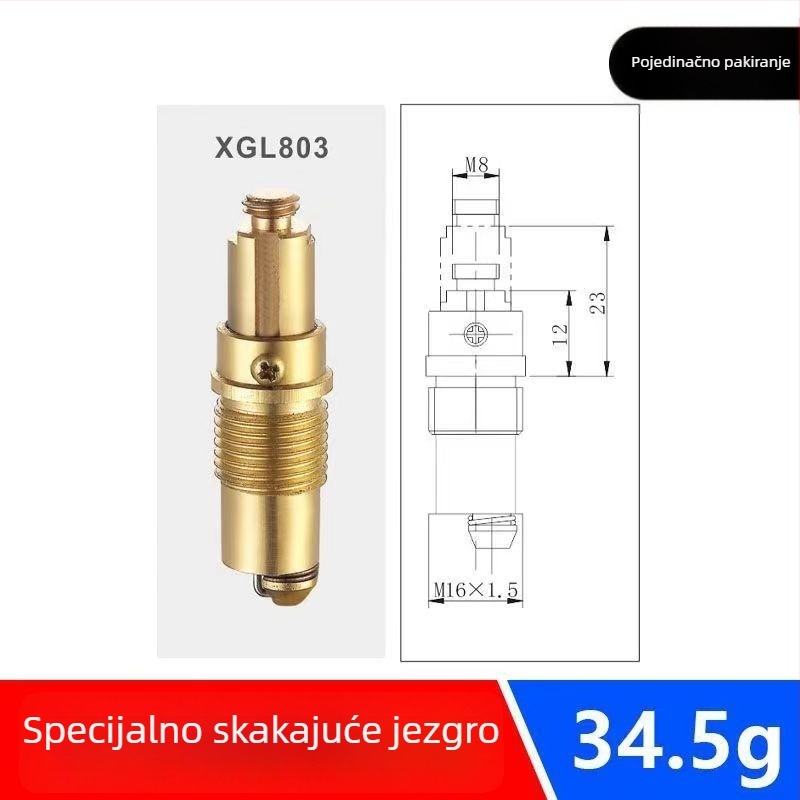 Meden pop-up odvod za umivaonik – Bounce tip, oblik P-krivulja, stil laganog luksuza