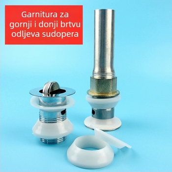 Odvodnja za umivaonik, tip preklopni, gornje i donje podloške, PVC i silikon, marka Xiongpin