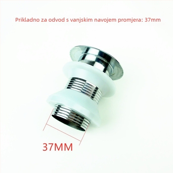 Odvodnja za umivaonik, tip preklopni, gornje i donje podloške, PVC i silikon, marka Xiongpin
