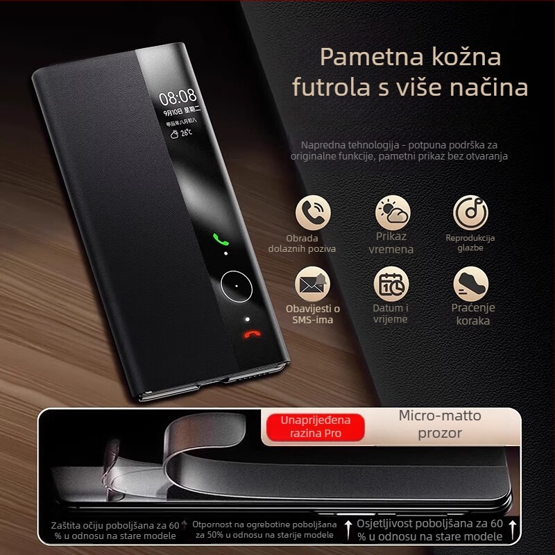 Kožna magnetska flip futrola za Huawei Mate70 Pro