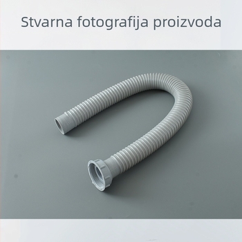 Odvodna cijev za kuhinjski sudoper, navojna, ojačana, PP+PVC, moderan stil
