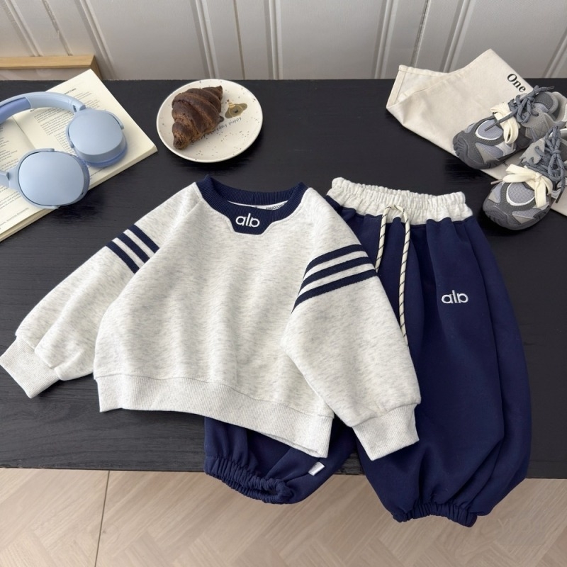 Dječji jesenski dvodijelni set, udoban kroj, karikatura dizajn, korejski stil