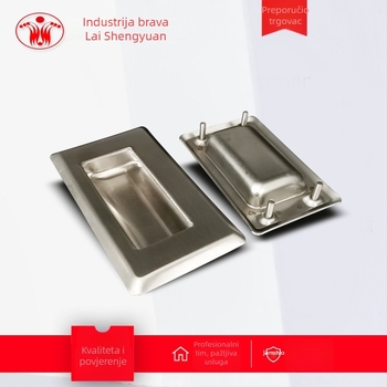 Drška za ormar od nehrđajućeg čelika, skriveno ugrađena, model LSY-203, kromirana površina