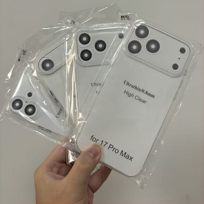Shell TPU ultra-tanki kućište za iPhone 17/16 Pro Max/15 Pro – prozirna zaštitna maska s otvorima za hlađenje (injekcijsko oblikovanje)