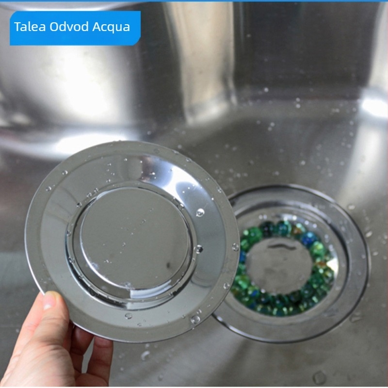 Filtr odvodnje kuhinjskog sudopera Talea, nehrđajući čelik SUS304, model QS142C002, stil chinoiserie