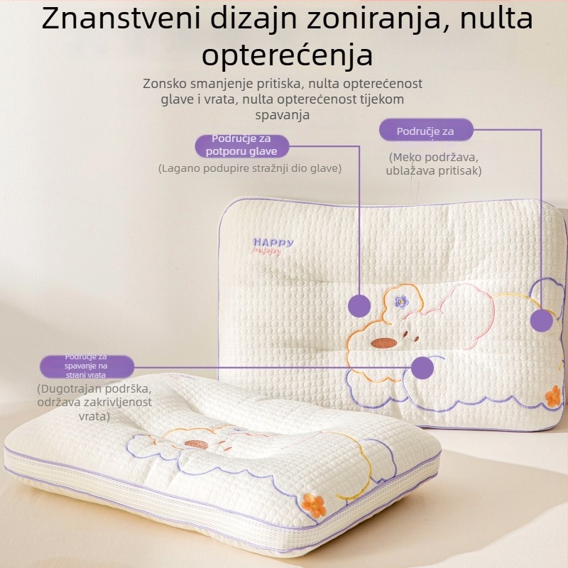 Dječji jastučnica za vrat - pravokutnog oblika, punjenje od poliesterskog vlakna, navlaka od poliesterskog vlakna, za djecu, težina 0,55–1,0 kg