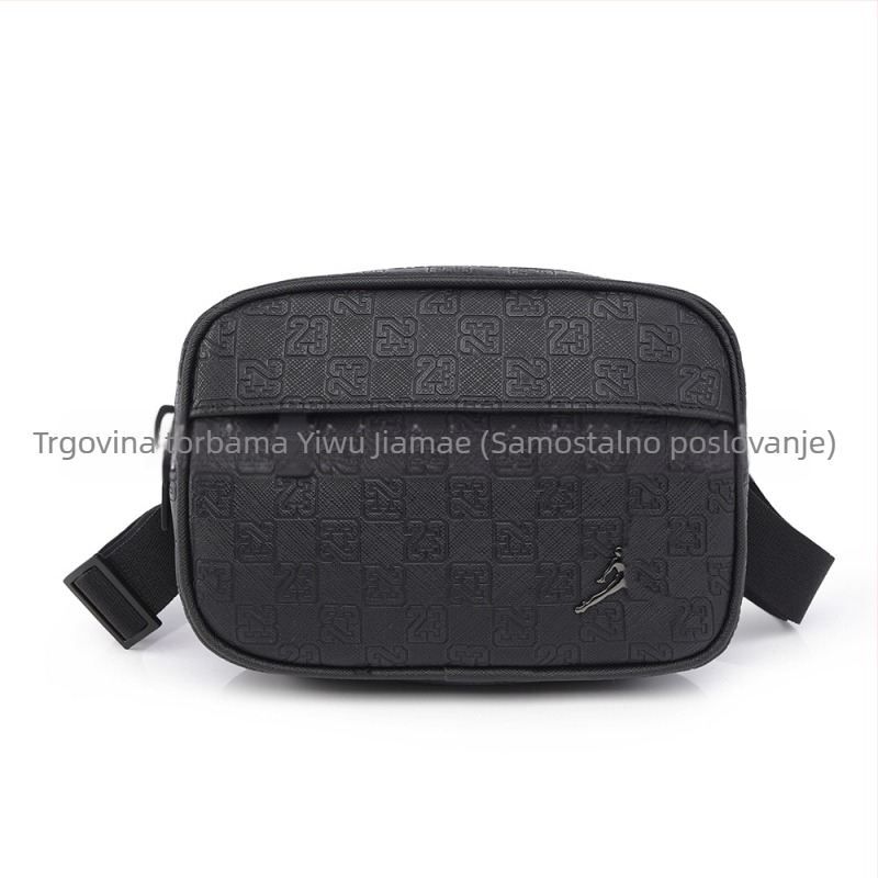 Urbanistički jednostavna crossbody torba, Dupont materijal s pranjem, horizontalni četvrtasti oblik, zatvaranje na zip, unutarnji džep za telefon, poliesterska podstava