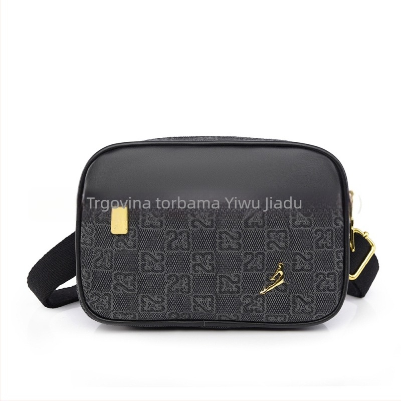 Urbanistički jednostavna crossbody torba, Dupont materijal s pranjem, horizontalni četvrtasti oblik, zatvaranje na zip, unutarnji džep za telefon, poliesterska podstava