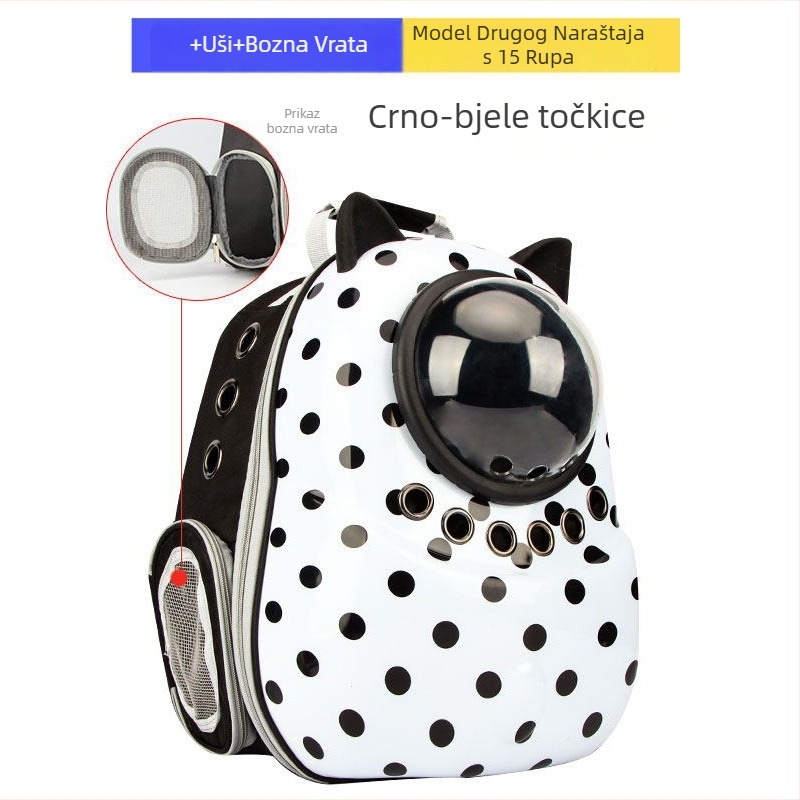 Ruksak za kućne ljubimce za izlazak — najlon, kapacitet 55L, srednja tvrdoća, Suijie bag