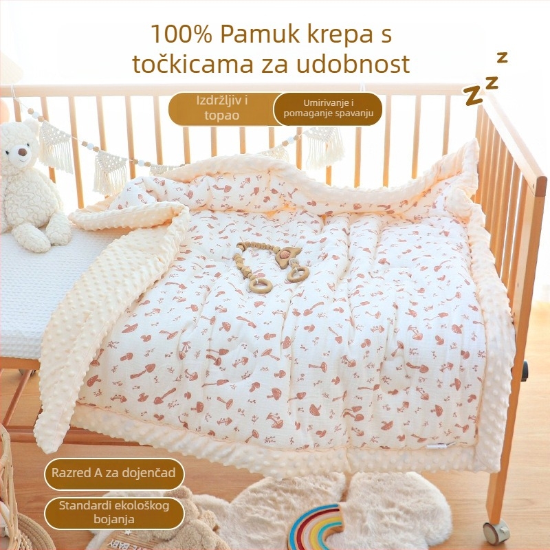 Dječja deka – tkanina od čiste pamuka, punilo od poliestera, zimsko razdoblje, za novorođenčad, prilagodljiva