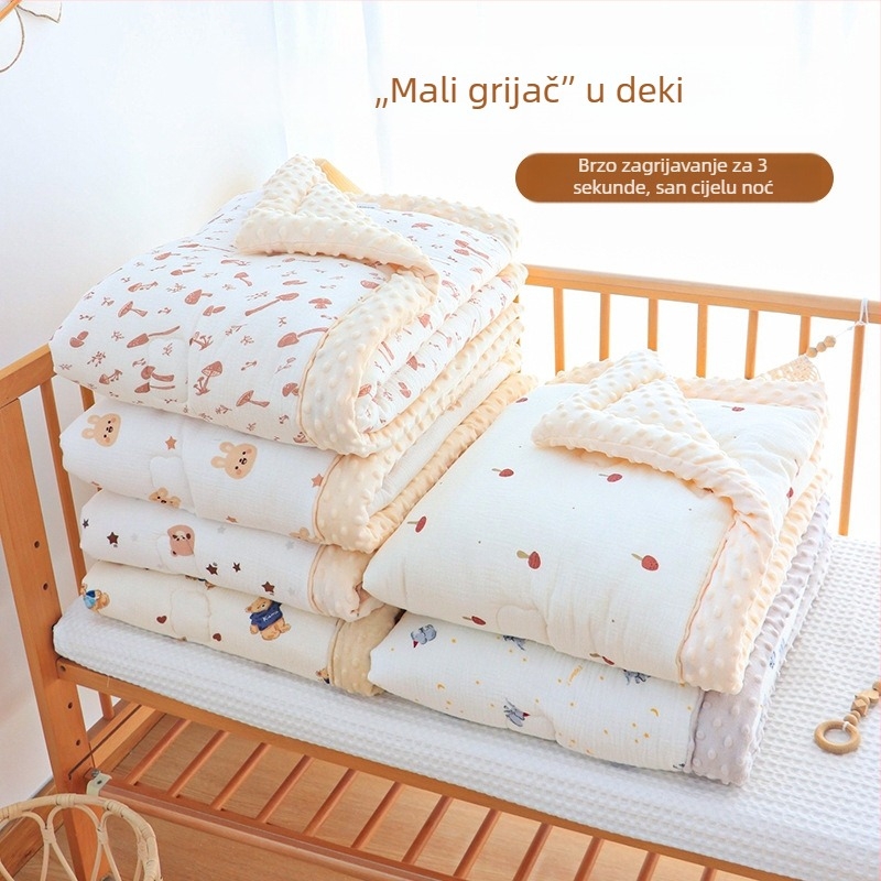 Dječja deka – tkanina od čiste pamuka, punilo od poliestera, zimsko razdoblje, za novorođenčad, prilagodljiva