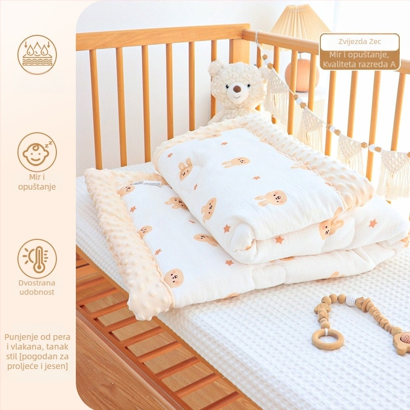 Dječja deka – tkanina od čiste pamuka, punilo od poliestera, zimsko razdoblje, za novorođenčad, prilagodljiva
