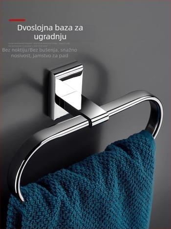 Bakreni držač za ručnike, bez bušenja, kružni kupaonski držač, CE certifikat