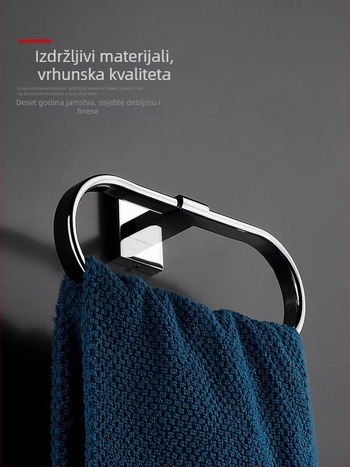 Bakreni držač za ručnike, bez bušenja, kružni kupaonski držač, CE certifikat