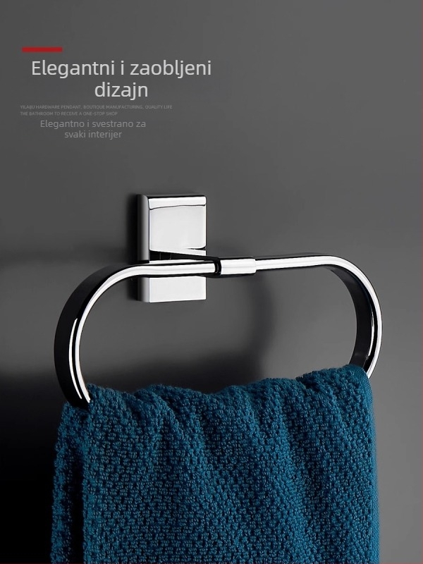 Bakreni držač za ručnike, bez bušenja, kružni kupaonski držač, CE certifikat