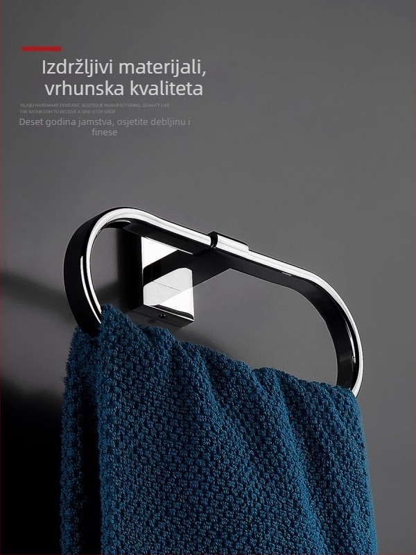 Bakreni držač za ručnike, bez bušenja, kružni kupaonski držač, CE certifikat