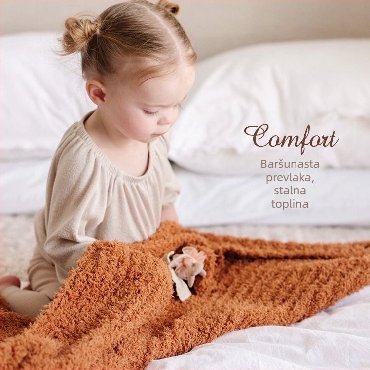 Dječja deka A razred (majčinsko-djetinska), zimska, sintetička vlakna, 800–1000 g, lagani luksuz