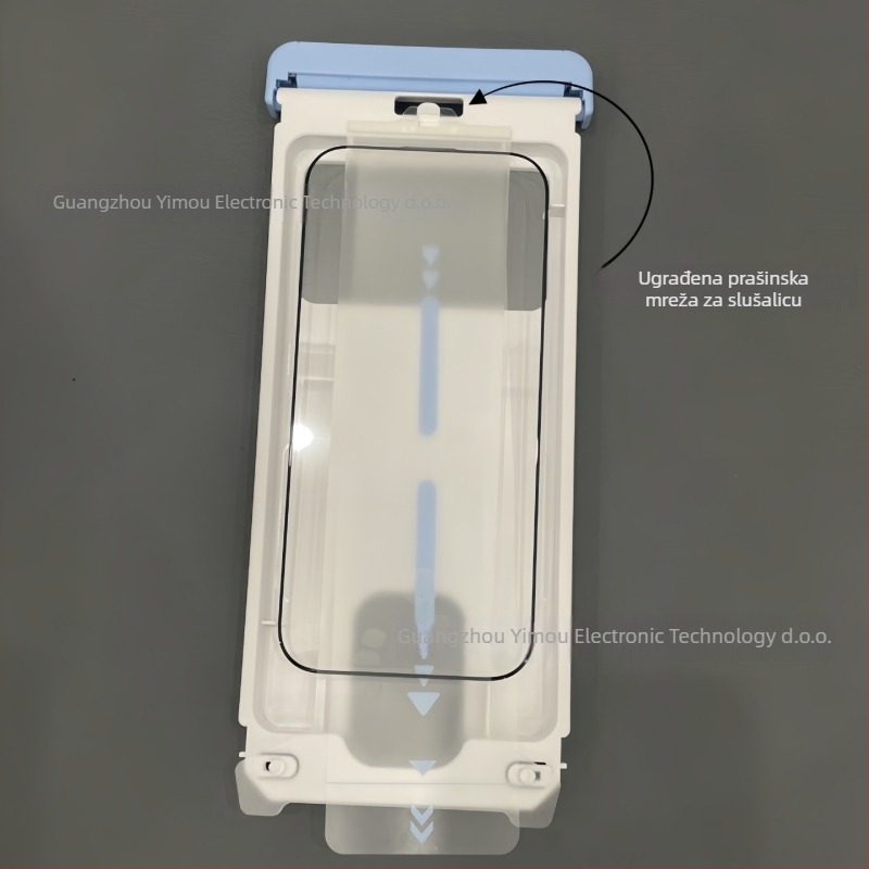 Prednji zaštitnik zaslona od kaljenog stakla za iPhone 17 Pro/Max, 3D zakrivljeni rubovi, anti-prst, prašini otporan, visoka jasnoća.