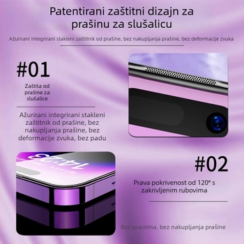 Zaštita zaslona od kaljenog stakla za Apple — Visoka razlučivost, Anti-Peep