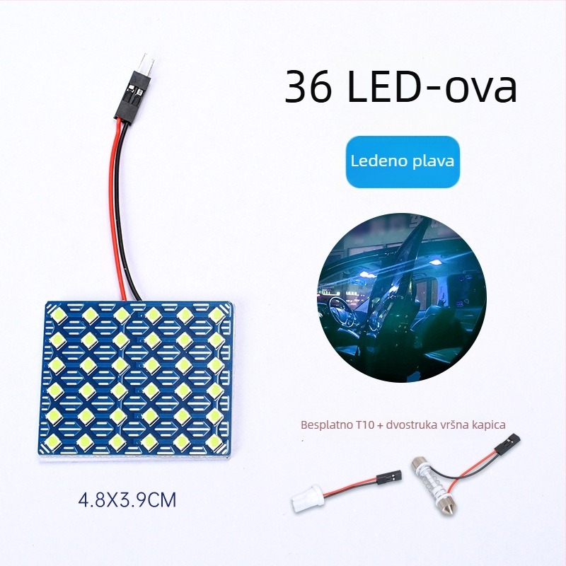 24V posebno automobilno lampe za čitanje s LED-om 5730 SMD visoke svjetline, 1080–1500 lm, snaga 0,5 W, materijal: debela stakloplastična ploča