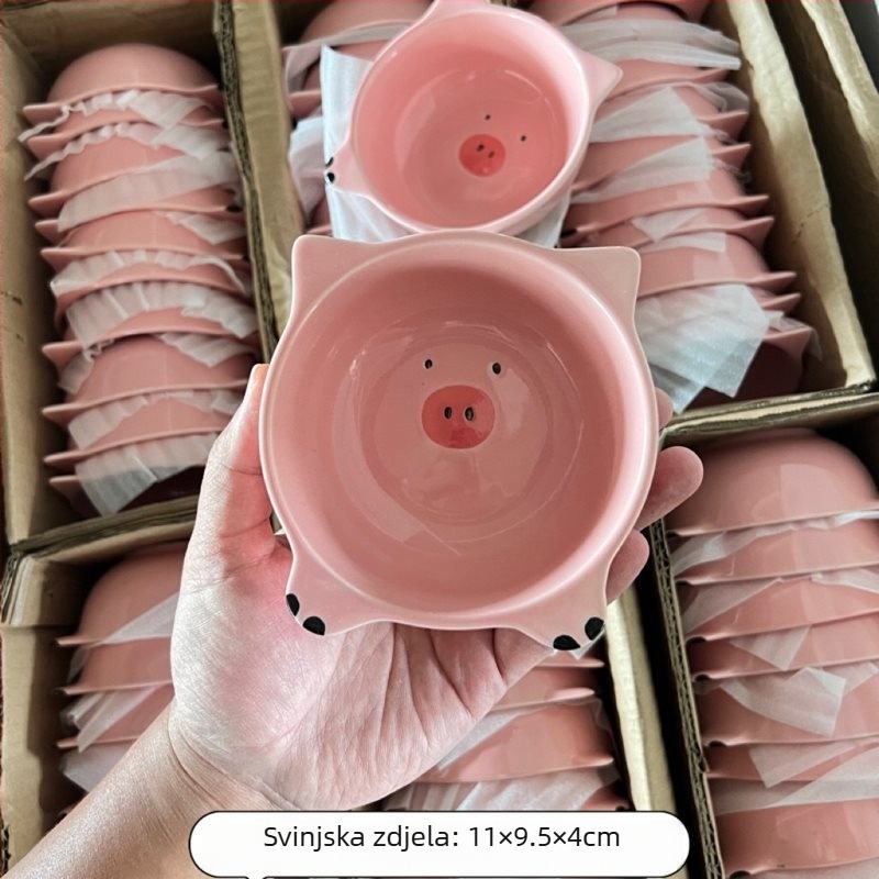 Keramička posuda s anti-tip dizajnom za male ljubimce, velika kapaciteta, fiksna posuda za hrčke, vjeverice i ježeve